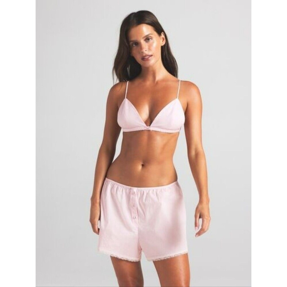 SKIMS Cotton Poplin Triangle Bralette